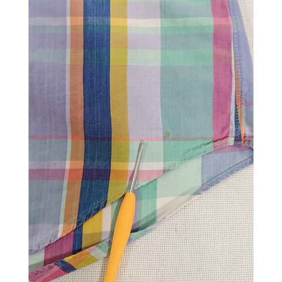 Ralph Lauren Mens 2XL Long Sleeve Button Down Shirt Blue Pink Green Plaid - Picture 5 of 5